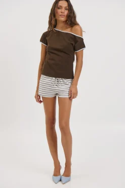 Alia Top Chocolate