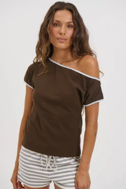 Alia Top Chocolate