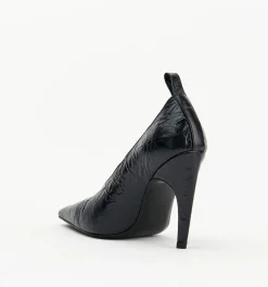 Alias Mae Floyd Black Crinkle Leather