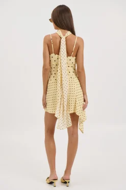 Alora Scoop Dress Lemon