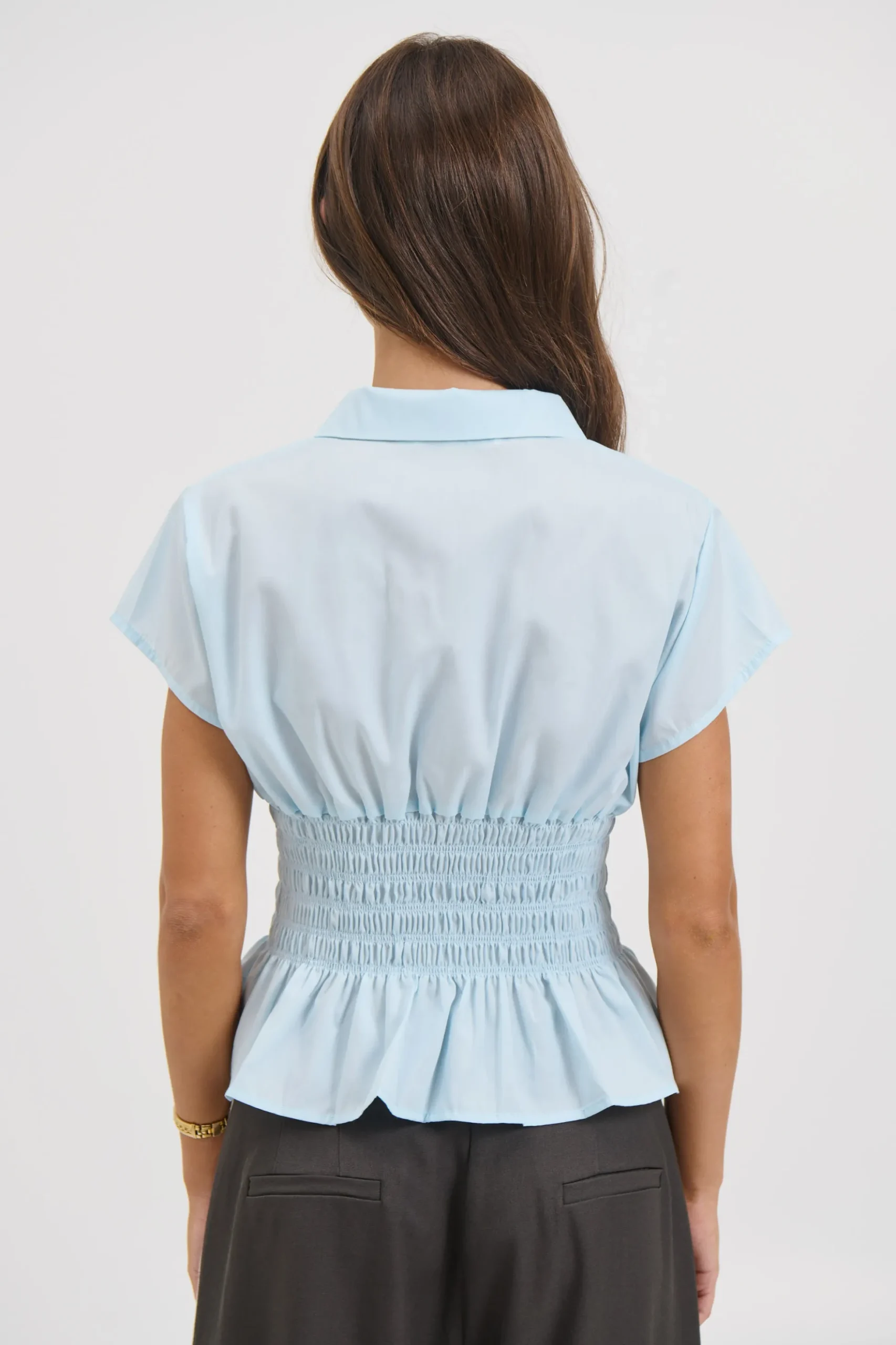 Bianca Short Sleeve Shirt Sky