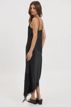Blair Lace Midi Dress Black