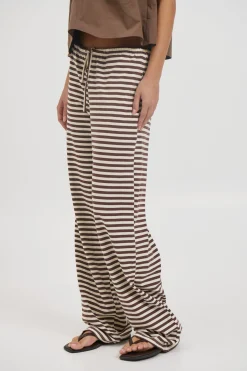 Bloom Pant Dark Chocolate Stripe