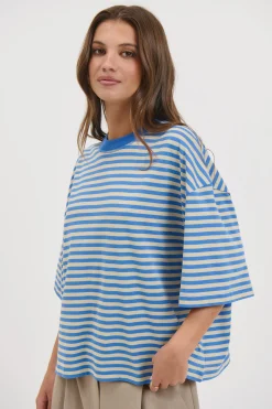 Bloom Short Sleeve Mickey Blue Stripe
