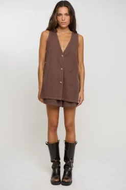 Bonnie Set Chocolate Denim