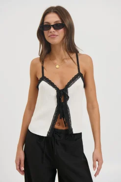 Byron Lace Cami White