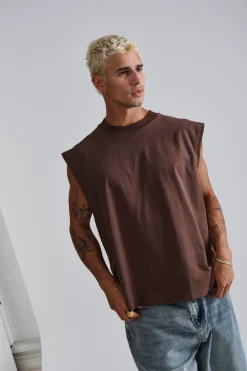 Callin Crop Tank Choc