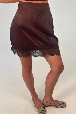 Camille Mini Skirt Chocolate