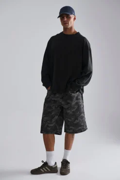 Camo Baggy Short Khaki