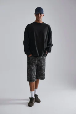 Camo Baggy Short Khaki
