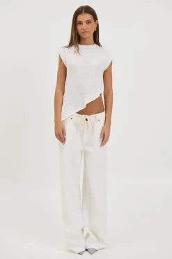 Cassie Top White