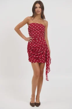 Charley Mini Dress Wine