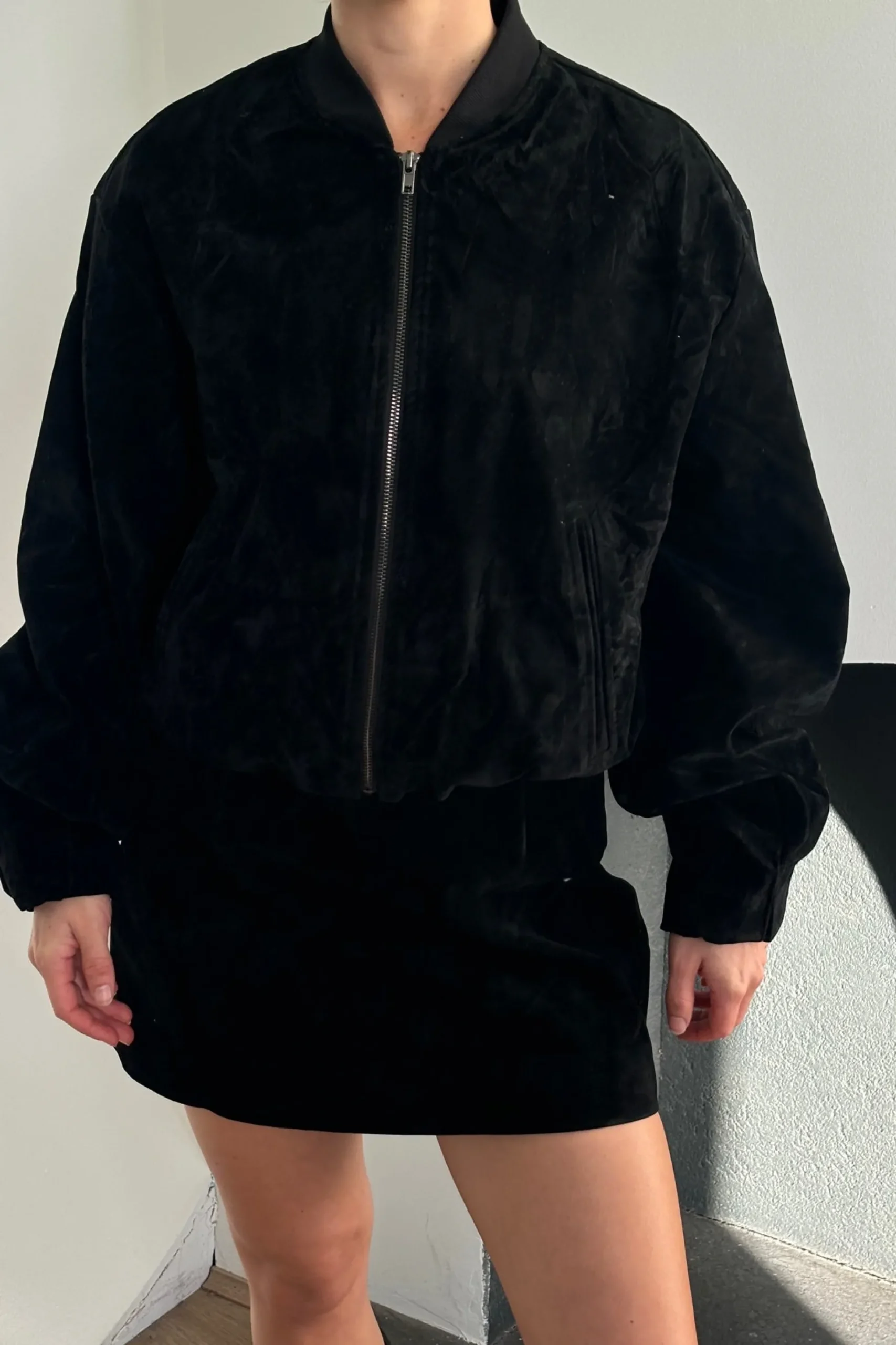 Clara Bomber Black