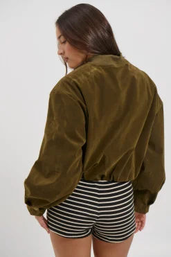 Clara Bomber Khaki