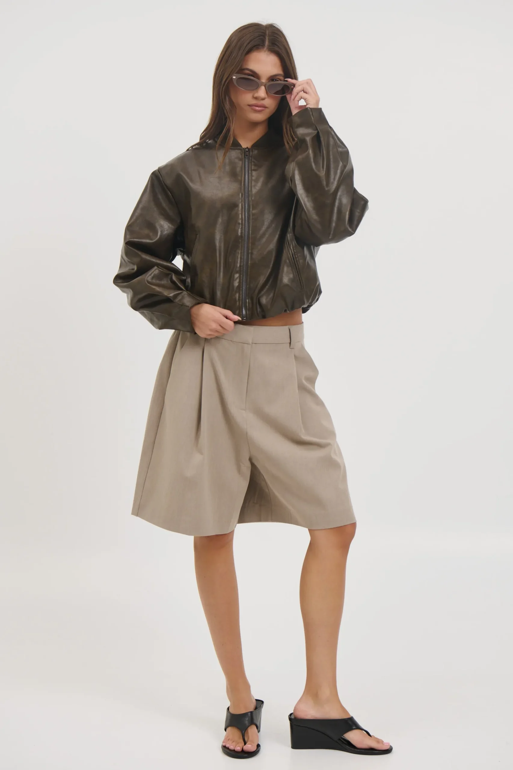 Clara Bomber Vintage Brown