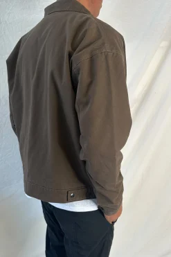 Collar Lined Jacket Dark Brown