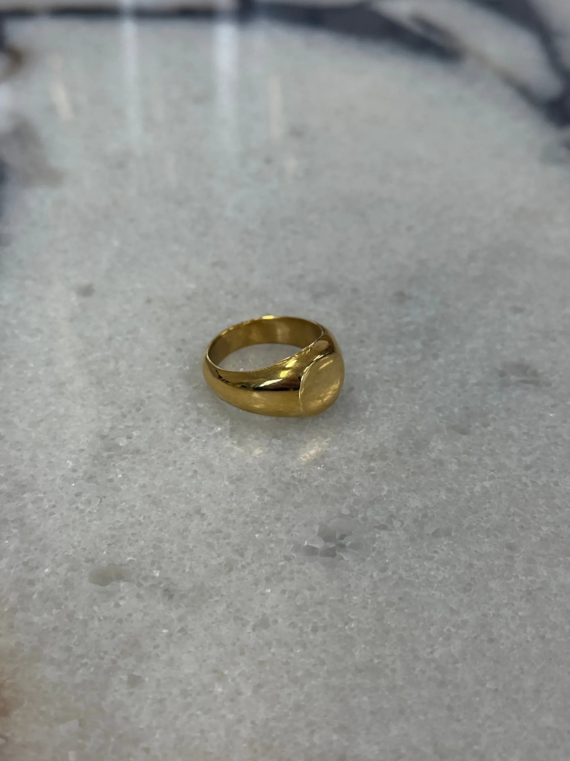 Dome Signet Ring Gold