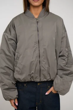 Dua Bomber Jacket Grey