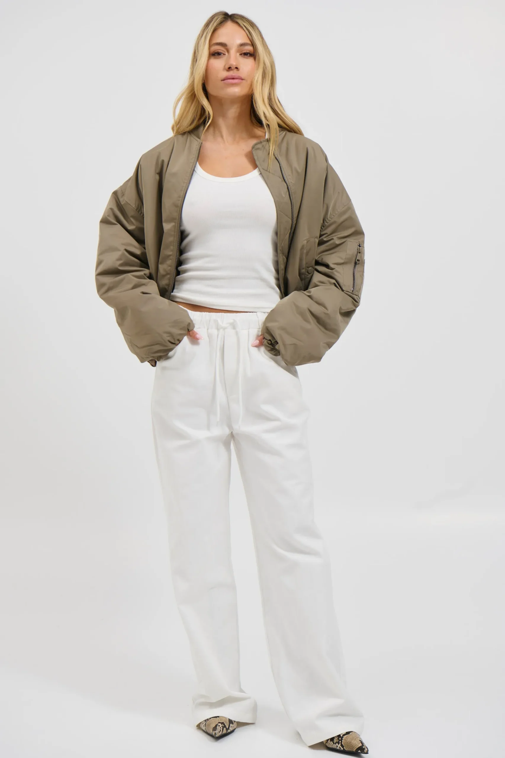 Dua Bomber Jacket Khaki
