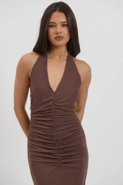 Ebba Maxi Dress Chocolate