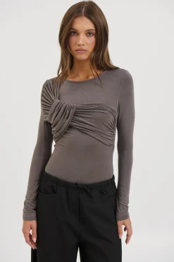 Edie Bodysuit Smoke