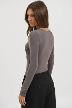 Edie Bodysuit Smoke