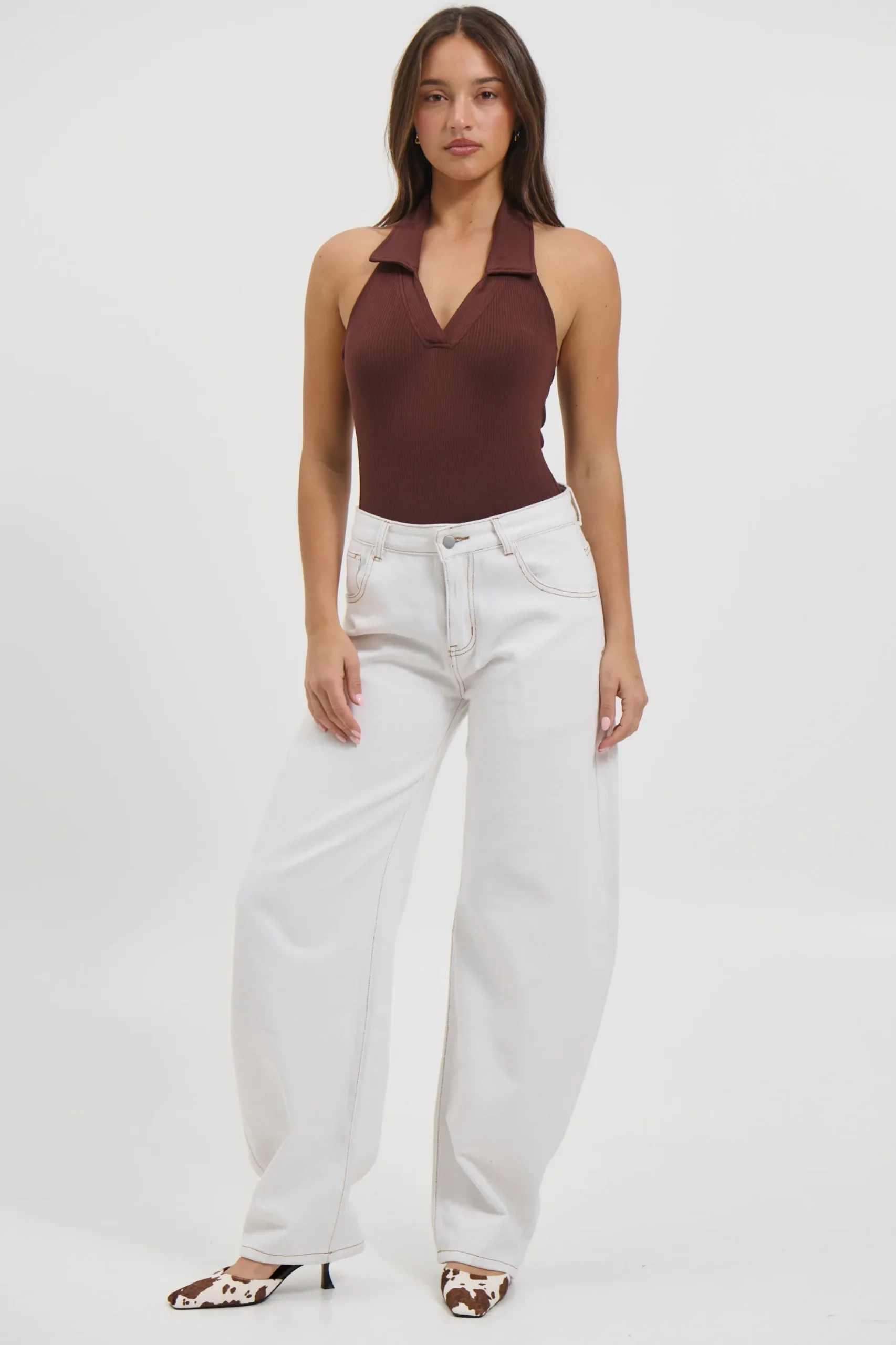 Elio Bodysuit Chocolate