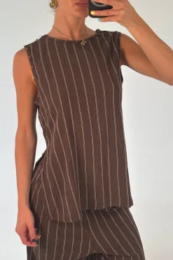 Elise Top Chocolate