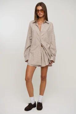 Emina Check Short Beige