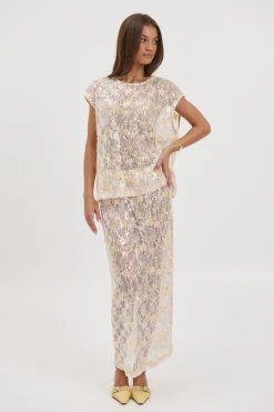 Fern Skirt Gold