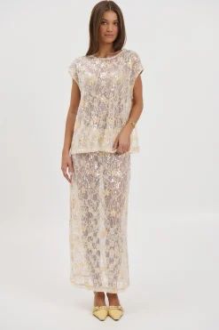 Fern Skirt Gold
