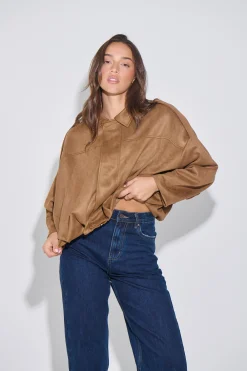 Harmony Suede Jacket Brown
