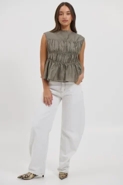 Horseshoe Denim White