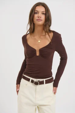Ida Long Sleeve Chocolate