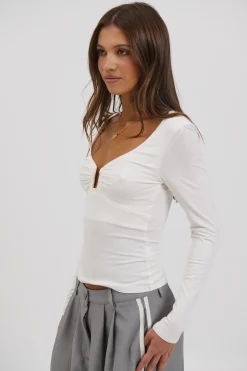 Ida Long Sleeve White