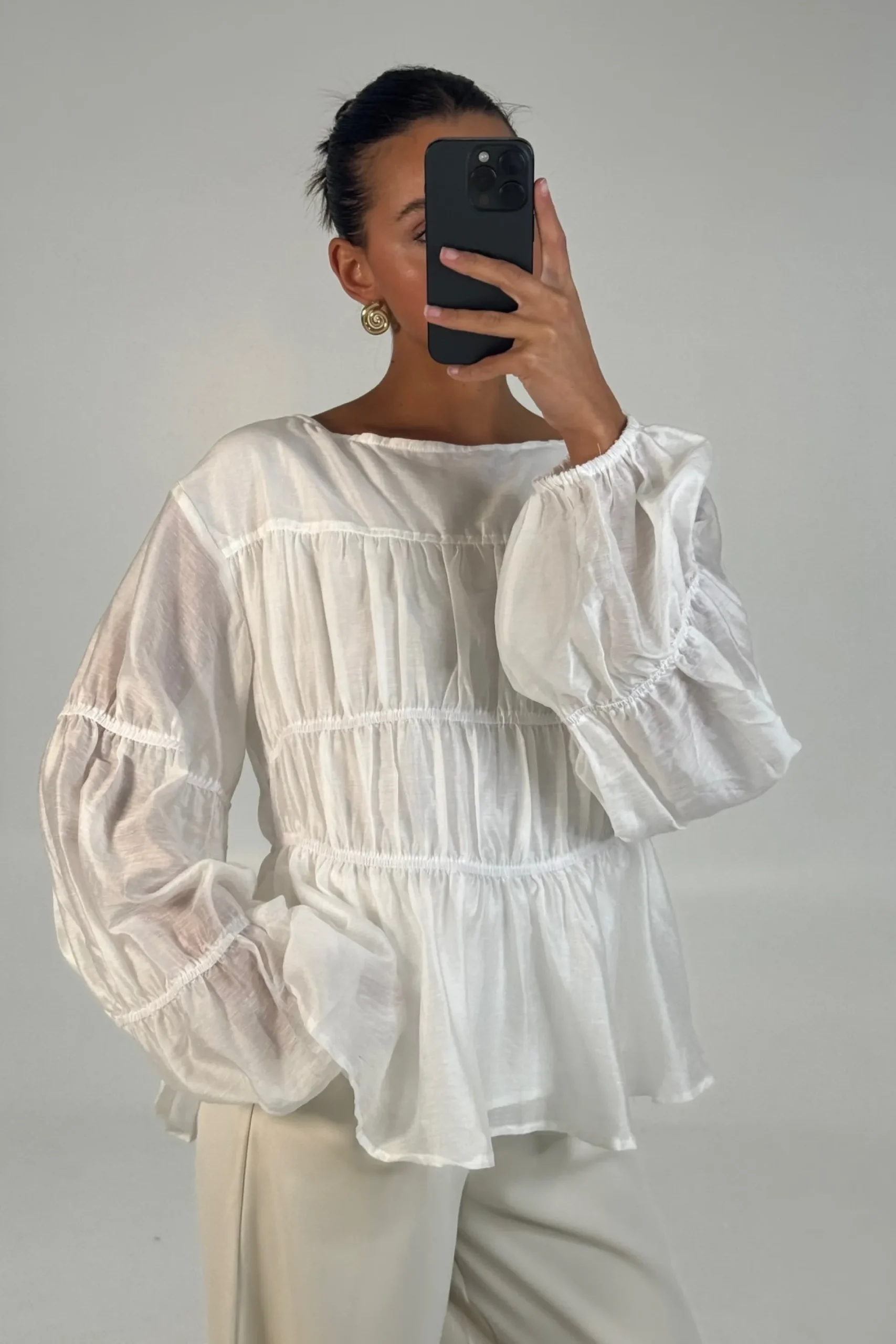 Jemimah Top White