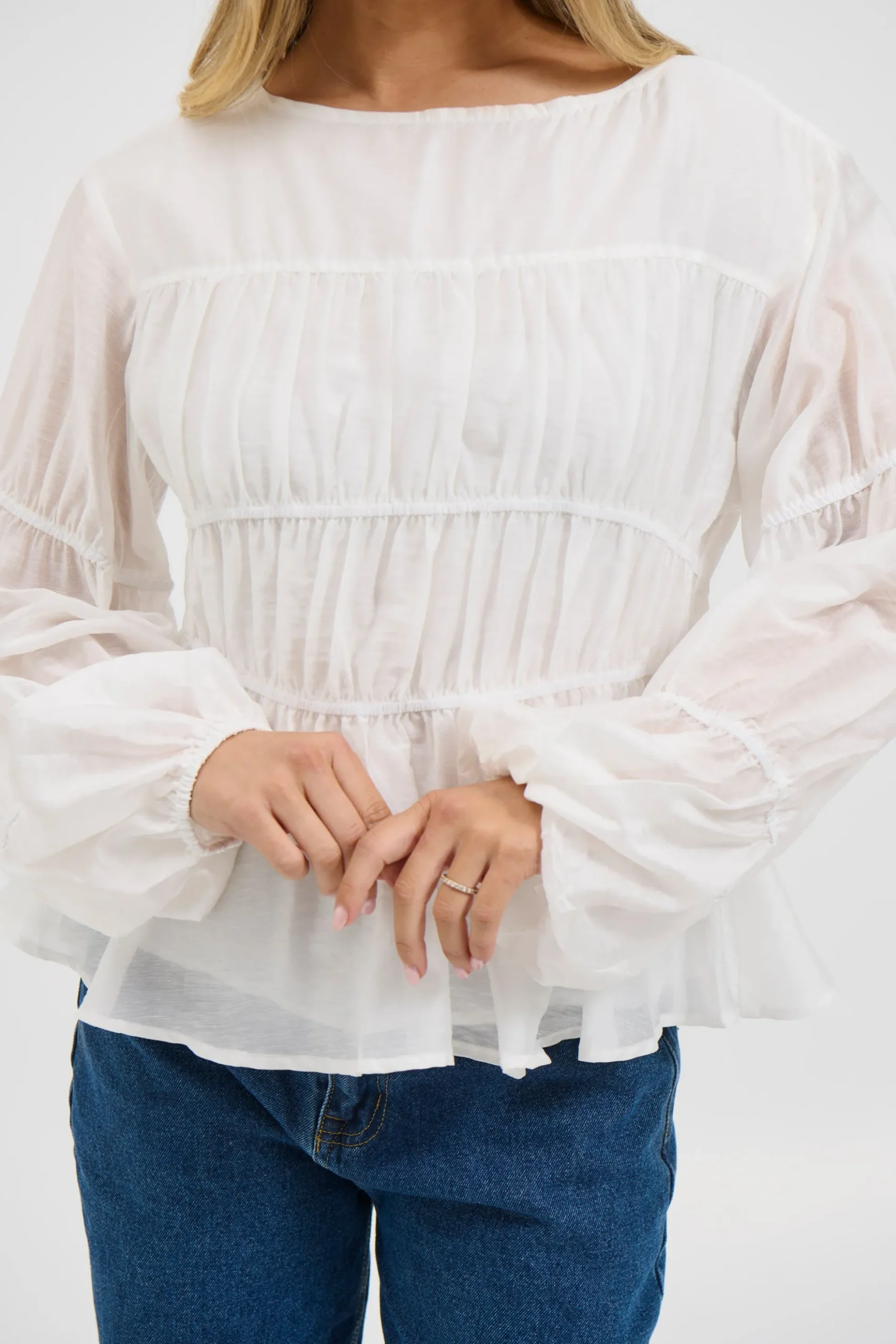 Jemimah Top White