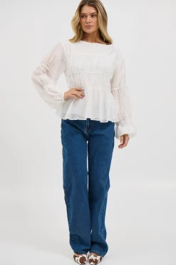 Jemimah Top White