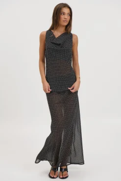 Jemma Sheer Top Black
