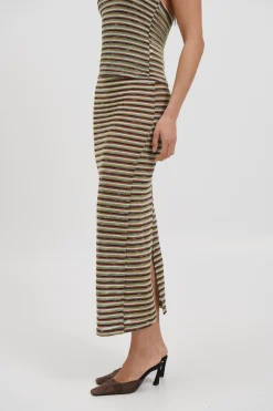 Jordy Maxi Skirt Blue Stripe