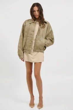 Jorja Bomber Jacket Natural