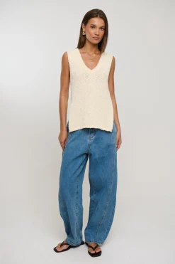Kitt Knit Top Cream