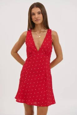 Liza Mini Dress Cherry