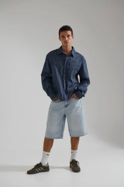 Long Sleeve Box Shirt Navy