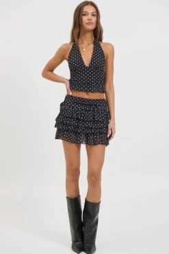 Lucia Mini Skirt Black