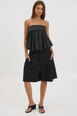 Makenzie Strapless Top Black