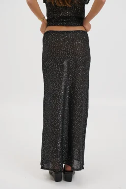 Manni Midi Skirt Black