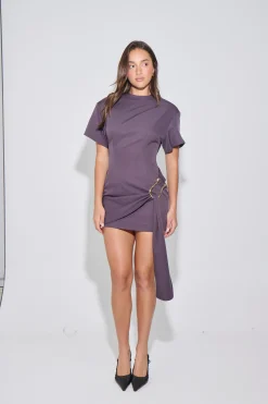 Martini Mini Dress Raisin