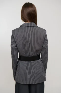 Maya Blazer Dark Grey