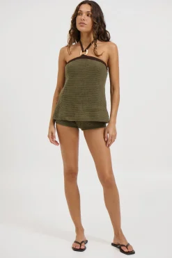 Melody Top Khaki